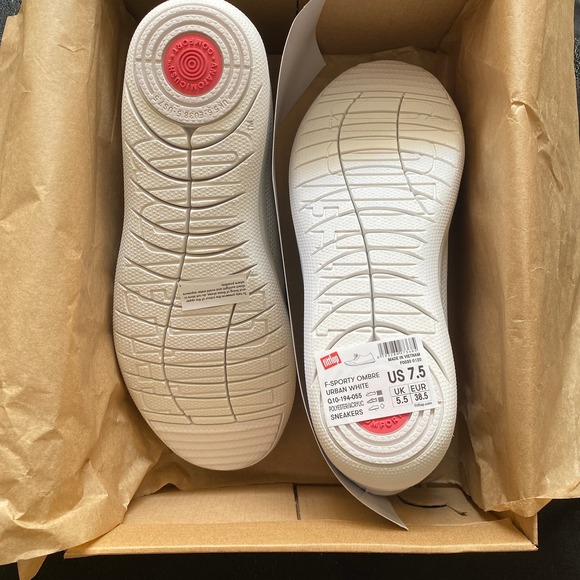 FITFLOP F-Sporty Ombre Womens Sneaker, Urban White, Size 7.5, NEW - Picture 3 of 8